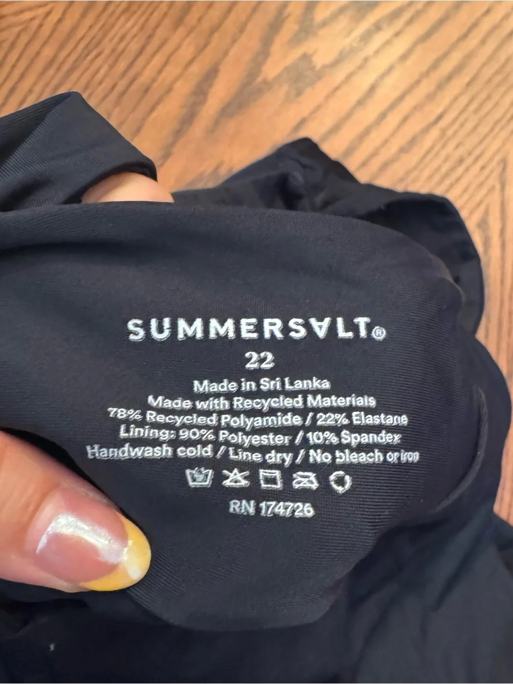 Summersalt The Sidestroke Black size 22 - Picture 6 of 11